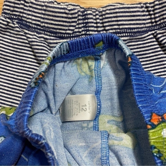 12 mos Boy Pajama Pants Bundle Spiderman Dinosaur - Picture 4 of 7